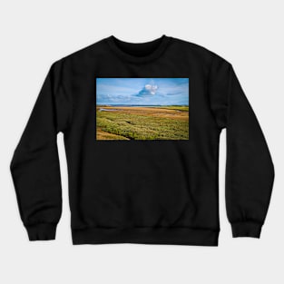 Wonderful Vast Sandy Landscape - Coastal Scenery - Burry Port Crewneck Sweatshirt